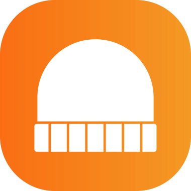 Tek bir izole şapka simgesinin vektör çizimi