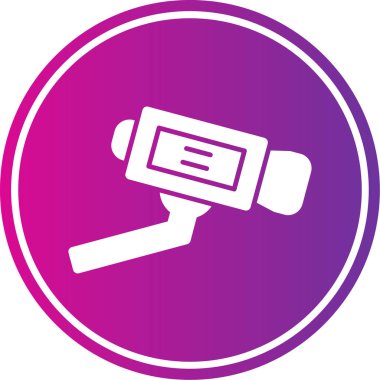Kamera simgesinin vektör illüstrasyonu