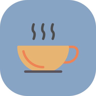 Çay. Web simgesi basit illüstrasyon