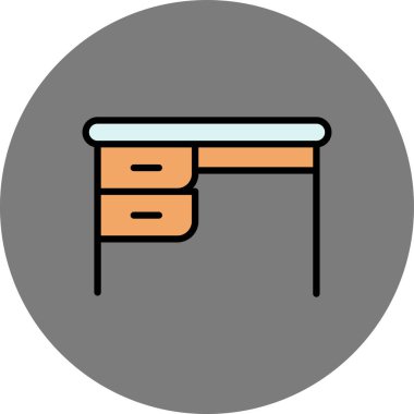 Mobilya simgesinin vektör illüstrasyonu