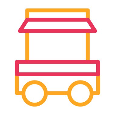 Bir bus simgesinin vektör illüstrasyonu