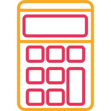 hesap makinesi simgesi, vektör illüstrasyonu