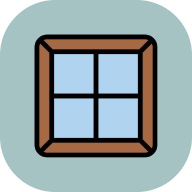 pencere simgesi vektör illüstrasyonu