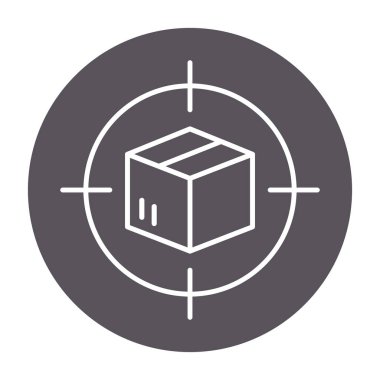 kutusu vektör satırı simgesi