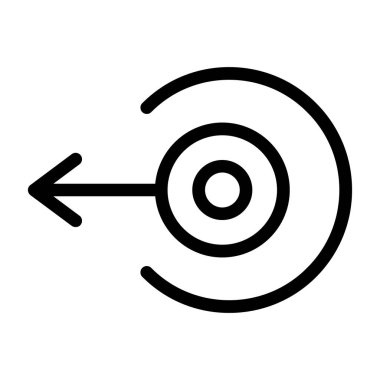 hedef simge vektör illüstrasyonu