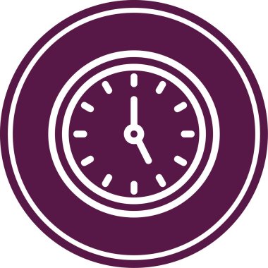 Modern saat simgesinin vektör illüstrasyonu