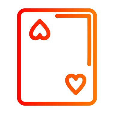 Poker kartları ikon vektör illüstrasyonu