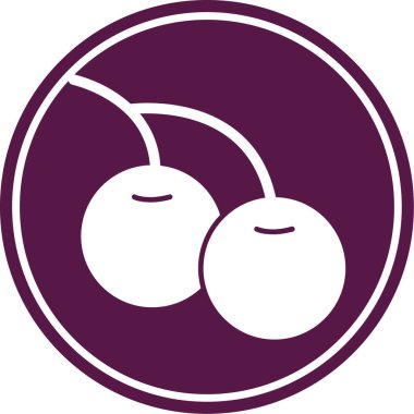 Kiraz meyvesi. Basit tasarım