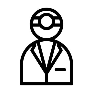 Doktor Web simgesi, vektör illüstrasyonu