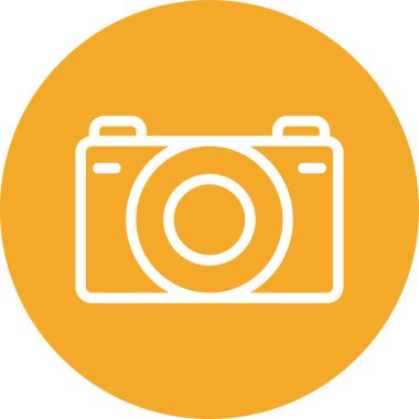 Kamera. Web simgesi basit illüstrasyon