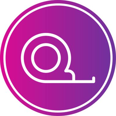 Tek bir harf simgesinin vektör illüstrasyonu