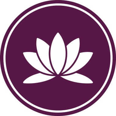Vektör lotus simgesi illüstrasyonu