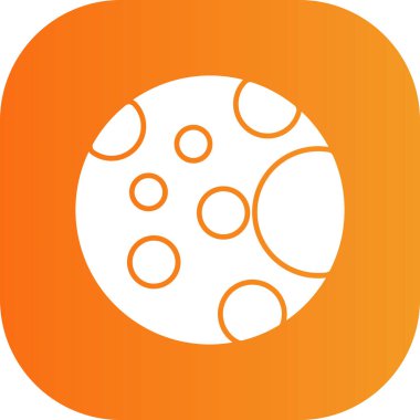 Tek bir turuncu simgenin vektör illüstrasyonu