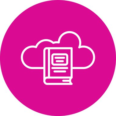 Bulut hesaplama simgesi. vektör illüstrasyonu