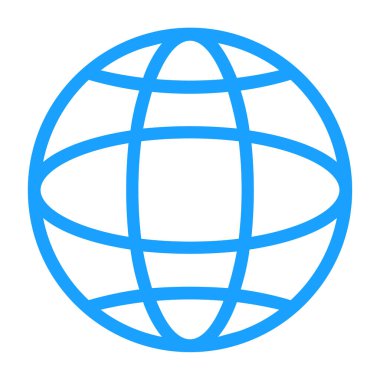 Küre. Web simgesi basit tasarım