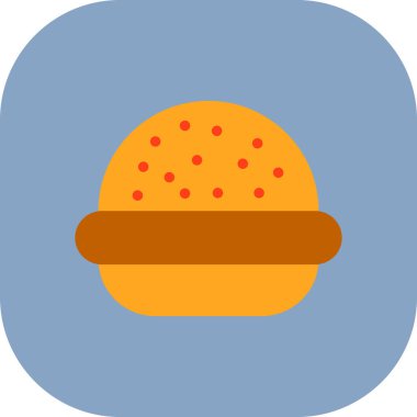 Hamburger Web simgesi vektör illüstrasyonu