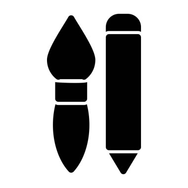 Kalem simgesi vektörü. düz dizayn biçimi 10