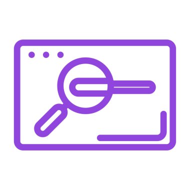 tarayıcı simgesi, vektör illüstrasyonu