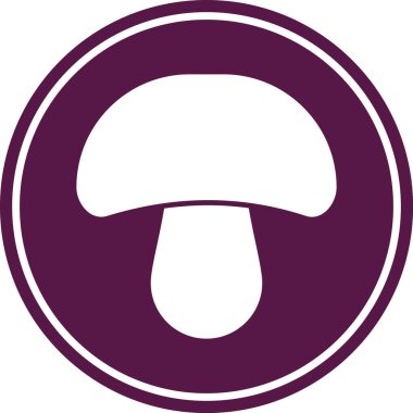 mantar web simgesi basit illüstrasyon