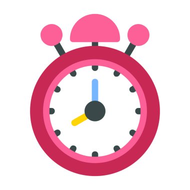 saat düz vektör simgesi