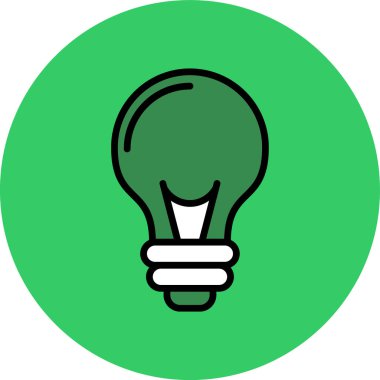 Soyut arkaplanda ampul simgesi izole edildi