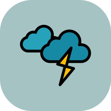 Projeniz için vektör yıldırım simgesi