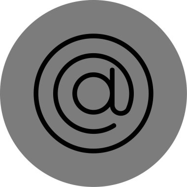 Bir harf simgesinin vektör illüstrasyonu