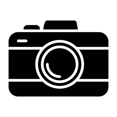 fotoğraf makinesi simgesi, vektör illüstrasyonu