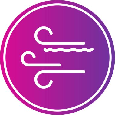 Rüzgar simgesinin vektör illüstrasyonu