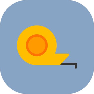 Teyp ağ simgesi, vektör illüstrasyonu ölçülüyor