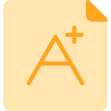 belge simgesi, vektör çizimi