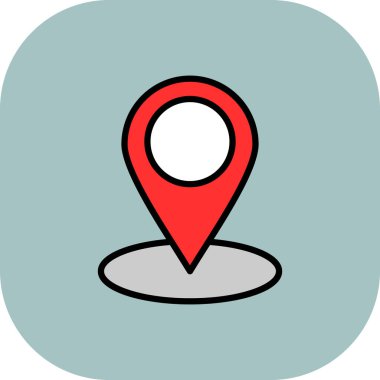 Harita Konum simgesi vektör illüstrasyon tasarımı