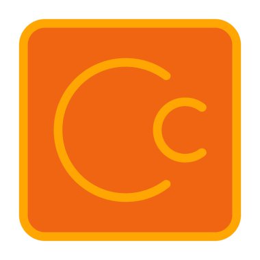 c harfi c simgesi tasarımı