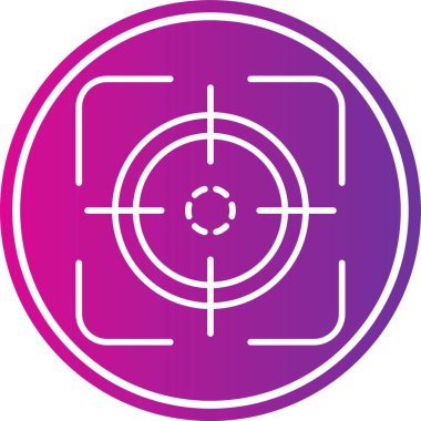 hedef simge, vektör illüstrasyonu