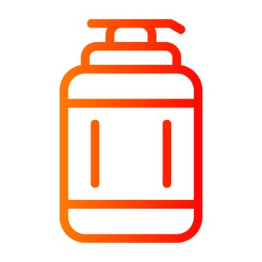 Bir şişe simgesinin vektör illüstrasyonu