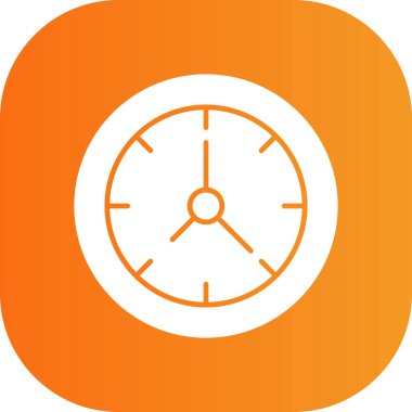 Saat simgesi, vektör illüstrasyonu