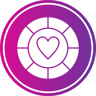 aşk vektör simgesi modern simgesi