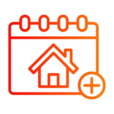 ev simgesi, vektör illüstrasyonu