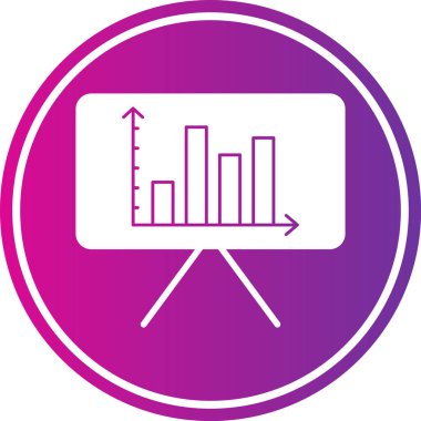 İş ve finans simgesinin vektör illüstrasyonu