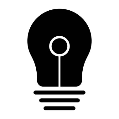 ampul simgesi vektör illüstrasyonu