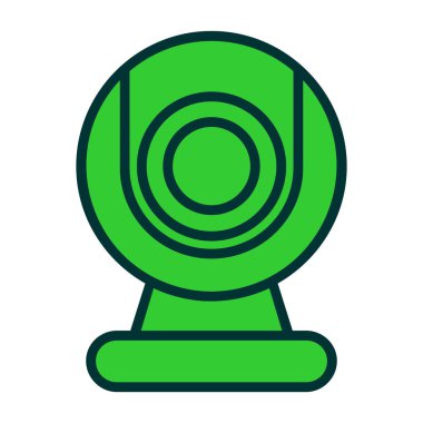 fan simgesi renk ana hatları vektörü