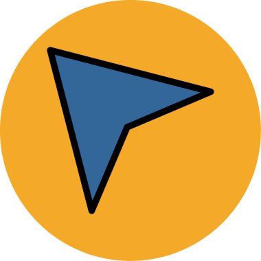 ok yönü simgesi doldurulmuş - taslak biçimi