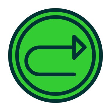 ok simgesi vektör illüstrasyonu