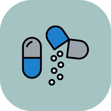 uyuşturucu hapları renk vektörü illüstrasyonu