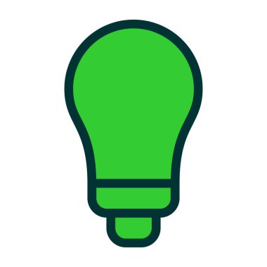 Ampul. Web simgesi basit illüstrasyon