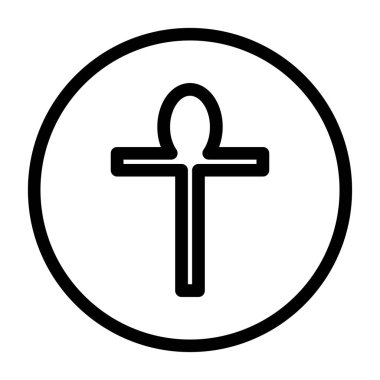 Hıristiyan çapraz simge vektör illüstrasyon