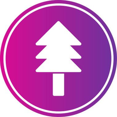 Ağaç. Web simgesi basit illüstrasyon