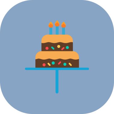 kek ikonu vektör illüstrasyonu