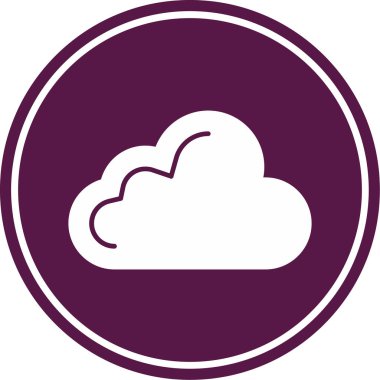 Bulut simgesi vektör illüstrasyonu