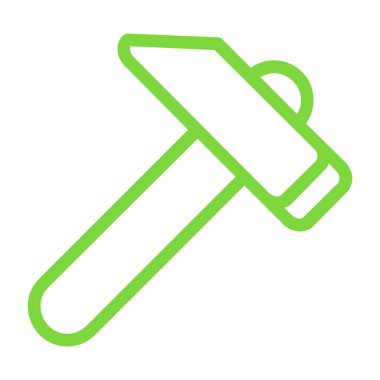 Çekiç simgesi, vektör çizimi